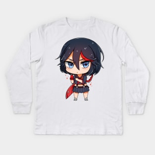 Chibi Matoi Ryuko Kids Long Sleeve T-Shirt